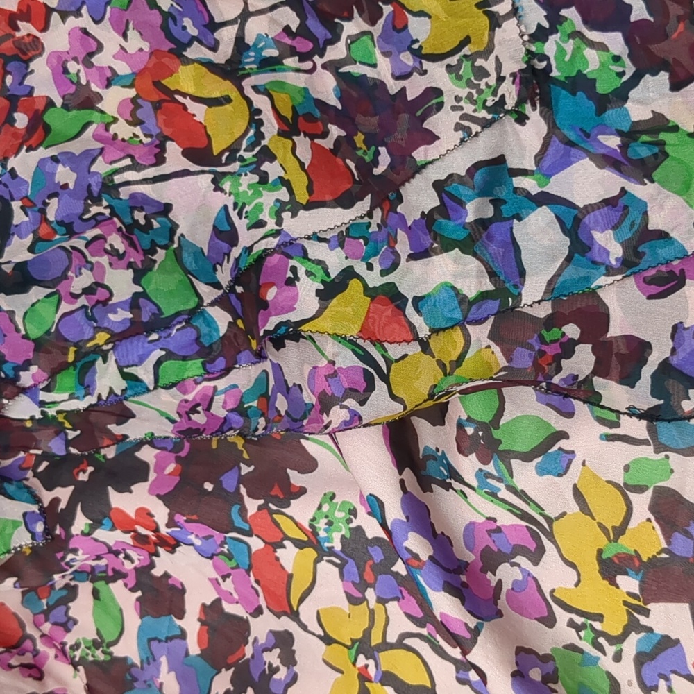 Miss Me Floral Silk Dress - Picture 3 of 6